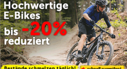 Raddiscount – Hochwertige E-Bikes jetzt bis -20% reduziert!