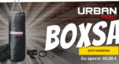 SportSpar – Urban Fight Boxsack Komplettset mit 50% Rabatt!