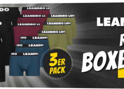 SportSpar – LEANDRO LIDO “Ravello” Herren Boxershorts 3er-Pack für 7,99€ zzgl. Versand!