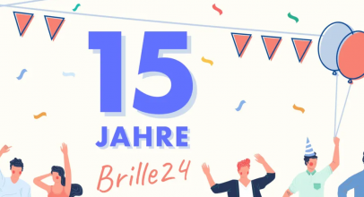 Brille24 feiert den 15. Geburtstag mit 15% oder 15€ Rabatt!