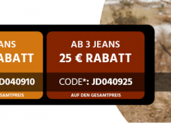 Jeans Direct – Stufensparen – bis zu 25€ auf ausgewählte Jeans!