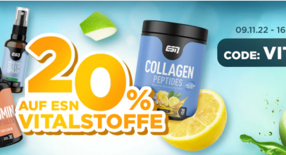 VITAL WEEK bei Fitmart – 20% Rabatt auf alle ESN Vitalstoffe!