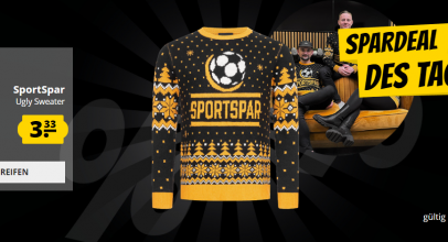 SportSpar.de Unisex Ugly Christmas Sweater für 3,33€!