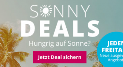 5vorflug – Sunny Deals + Frühbucher bis 40% Rabatt – ausgewählte Angebote jeden Freitag!