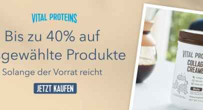 Vital Proteins – Bis zu 40% Rabatt + Gratis Versand auf ausgewählte Produkte!