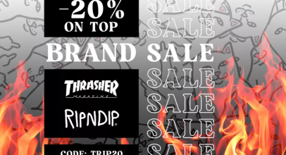 BRAND SALE  bei Blue Tomato – 20% on top auf Ripndip & Thrasher!