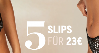 Hunkemöller – 5 Slips-Aktion für 23€!