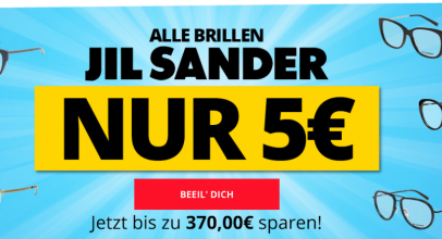 SportSpar – JIL SANDER Brillen – Bis 99% Rabatt!