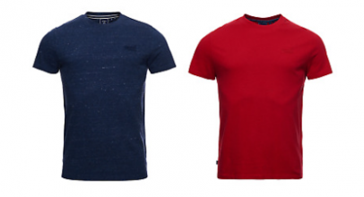 Superdry Herren Essential T-Shirt aus Bio-Baumwolle mit Rundhalsausschnitt und Logo-Applikation für 9,95€ inkl. Versand!