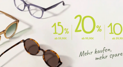 Brille24 – Mehr kaufen – weniger zahlen – bis 20% Rabatt auf ausgewählte Styles!