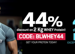 SKY-HIGH SALE bei BODYLAB24 – 44% Rabatt auf das Bodylab Whey 2kg + 40% Rabatt auf Bodylab Produkte und weitere!