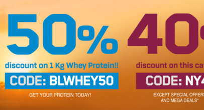 Sky High SALE bei BODYLAB24 – 50% Rabatt auf 1kg Whey Protein + 40% Rabatt auf verschiedene Produkte!