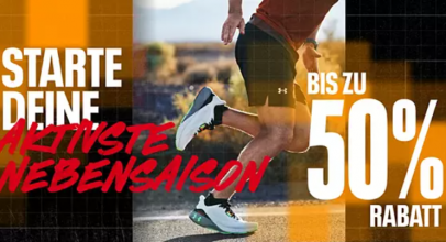 Under Armour – MID SEASON SALE mit bis 50% Rabatt!
