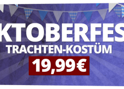 OKTOBERFEST Trachten-Kostüm bei SportSpar.de für 19,99€!