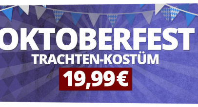 OKTOBERFEST Trachten-Kostüm bei SportSpar.de für 19,99€!