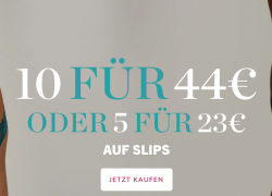 Hunkemöller Aktion – 10 Slips für 44€ oder 5 für 23€!