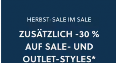 Herbst-Sale im Sale bei Fossil – zusätzlich -30% auf Sale- und Outlet-Styles!