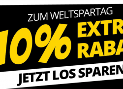 SportSpar –  Zum Weltspartag – 10% Extra-Rabatt!