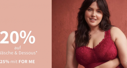 Sheego – 20% Rabatt auf Wäsche & Dessous!