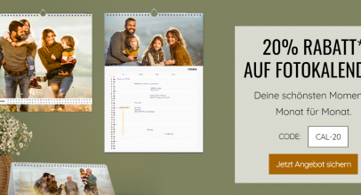 myphotobook – 20% Rabatt auf alle Fotokalender!