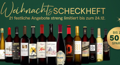 VINOS – Weihnachts-Scheckheft – bis zu 50% Rabatt!