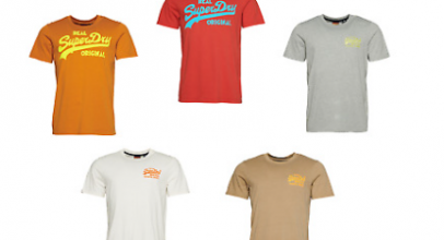 Superdry Herren Logo T-Shirt aus Bio-Baumwolle mit Rundhalsausschnitt für 11,16€ inkl. Versand!