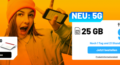 Aktion bei SIM.de – Allnet Flat + SMS + 25 GB für nur 9,99€ mtl.!