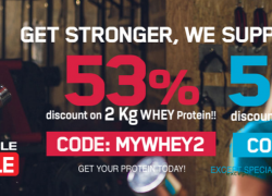BODYLAB24 – Ausgewählte Produkte mit 50% Rabatt – 53% Rabatt auf 2kg WHEY Protein!