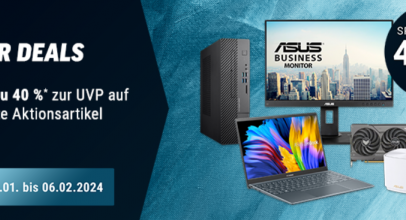 ASUS WINTER DEALS bei Notebooksbilliger – spart bis 40% auf ausgewählte Aktionsartikel!