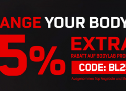 Bodylab24 – 25% Extra-Rabatt auf Bodylab Produkte!