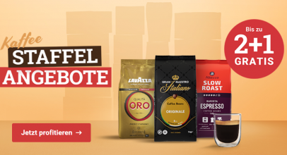 Staffel Angebote bei cafori.com – bis zu 2+1 GRATIS!