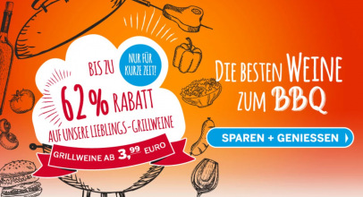 Ebrosia Wein-Shop – Die besten Weine zum BBQ – bis zu 62% Rabatt!