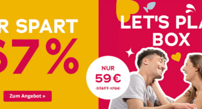 ORION Erotikshop – 13-teiliges Erotik-Paket „Let’s play Box“ mit 67% Rabatt!