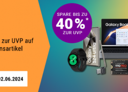 SAMSUNG MAI-DEALS bei notebooksbilliger.de – bis 40% Rabatt auf ausgewählte Aktionsartikel!