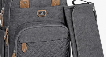 Dikaslon Wickelrucksack mit Multifunktions-Babytaschen und mobiler Wickelauflage – Schnullerhalter und Kinderwagengurte – Einheitsgröße mit 42% Rabatt!