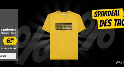 SportSpar – Lambretta Checker Box Herren T-Shirt – bis 80% Rabatt!