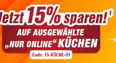 35 Jahre POCO online Shop – 15% Rabatt auf ausgewählte “nur online” Küchen!