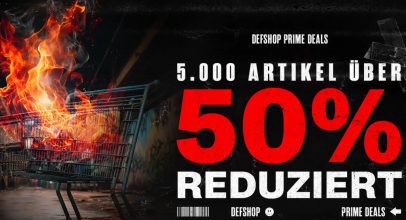 PRIME DEALS bei DefShop – über 50% Rabatt auf ausgewählte Artikel!