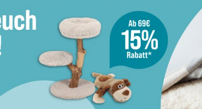 ZooRoyal – Schlafplätze & Kratzmöbel mit 15% Rabatt auf ausgewählte Artikel!