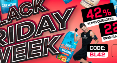 BLACK FRIDAY WEEK bei BODYLAB24  – 42% Rabatt auf Bodylab Whey 1kg + 2kg + 22% Rabatt auf Bodylab Produkte!