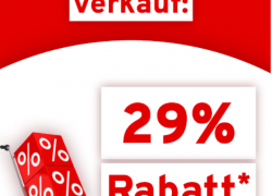 Vorteilshop – WINTERSCHLUSSVERKAUF – mit 29% Rabatt auf ALLES!