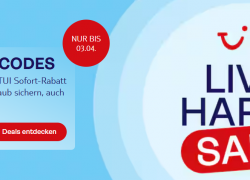 TUI – bis zu 300€ Rabatt für Pauschalreisen, bis zu 150€ Rabatt für Hotelbuchungen!