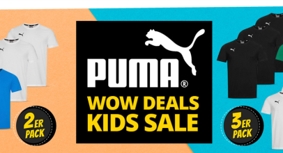 PUMA WOW DEALS bei SportSpar – KIDS SALE – bis 80% zzgl. Versand!