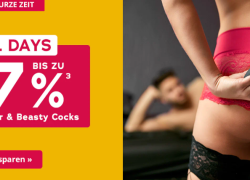 Orion Erotikshop – DEAL DAYS – bis 77% Rabatt + Womanizer + Beasty Cocks!