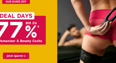 Orion Erotikshop – DEAL DAYS – bis 77% Rabatt + Womanizer + Beasty Cocks!