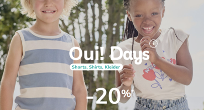 Vertbaudet – OUI DAYS! – 20% Rabatt auf ausgewählte Mode ab dem 3. Artikel!