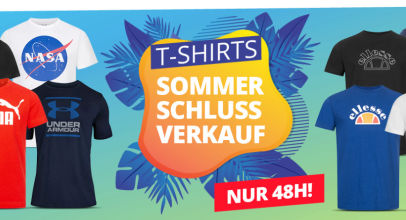 SportSpar – T-SHIRTS SOMMERSCHLUSSVERKAUF – bis 95% Rabatt!