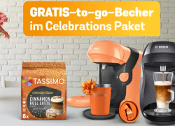 TASSIMO Angebote & Aktionen – bis 60% Rabatt + Happy Tassimo TO-GO-Becher gratis!