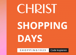Christ – Shopping Days – bis 25% Rabatt!