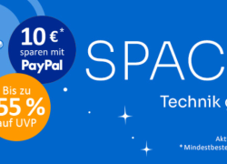 Computeruniverse – SPACE DEALS – bis zu 55% Rabatt + mit PayPal 10 € Extra-Rabatt!